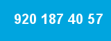 920 187 40 57